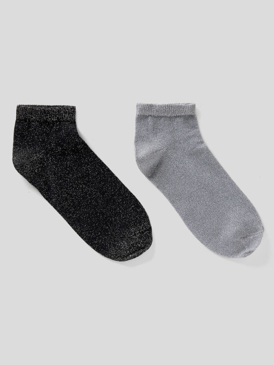 Deux paires de chaussettes basses avec fil de lurex image number 1