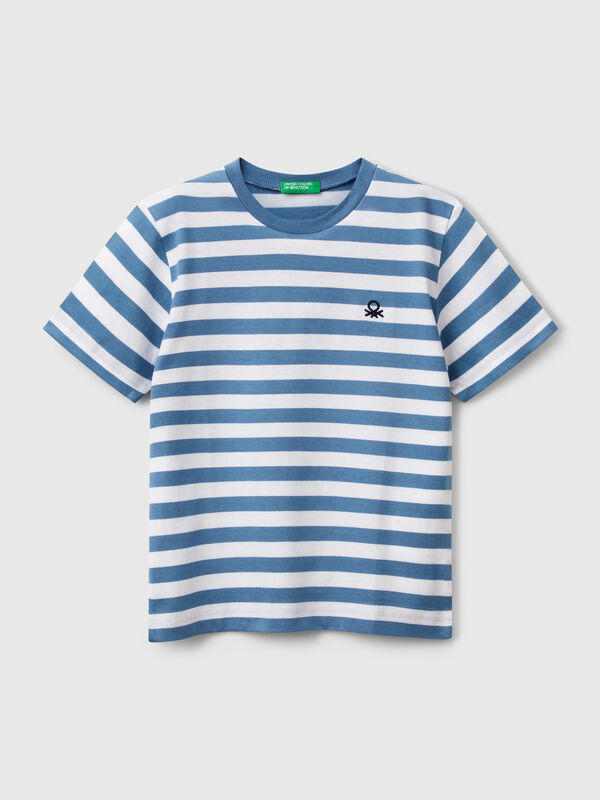 T-shirt rayé 100% coton Garçon