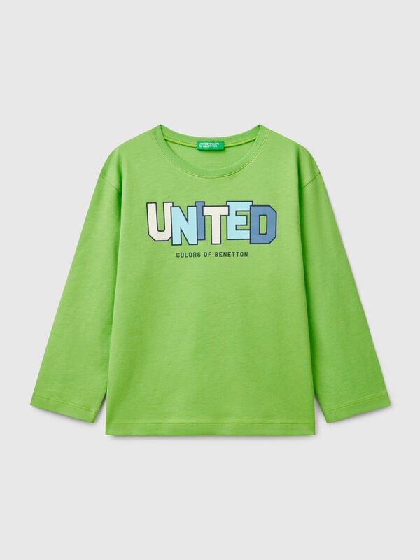 Langarm-T-Shirt aus Baumwolle Jungen