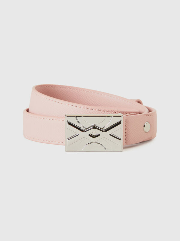 Ceinture fine rose poudré Femme