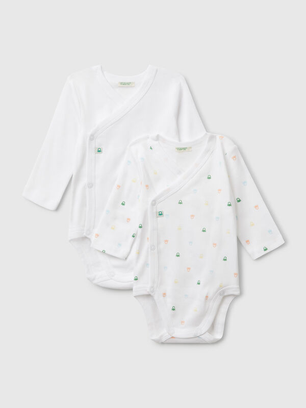 Two bodysuits in cotton New Born (0-18 months)