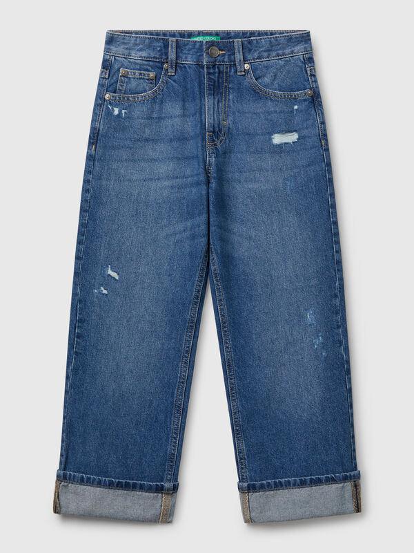 Gerade Jeans mit Rissen Jungen