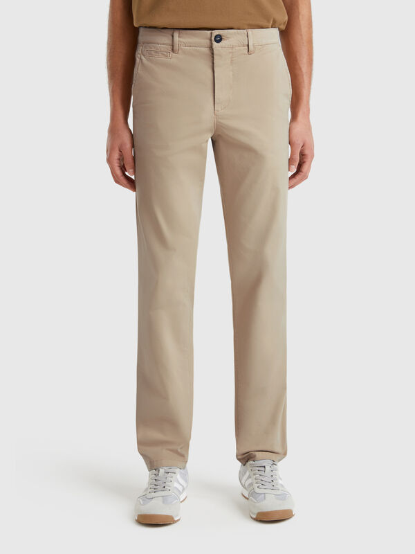Beige Chinos im Slim Fit Herren
