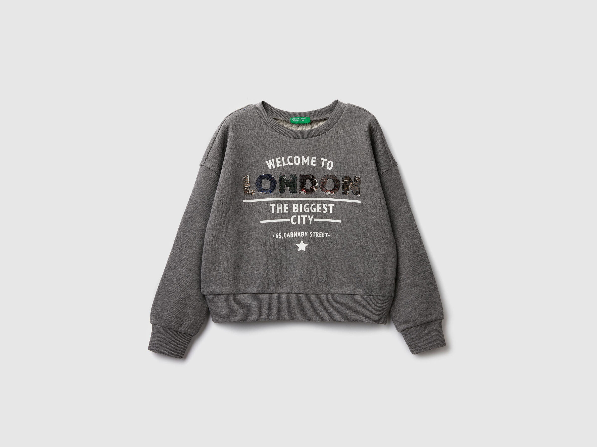 Sweatshirt mit wendbaren Pailletten image number null