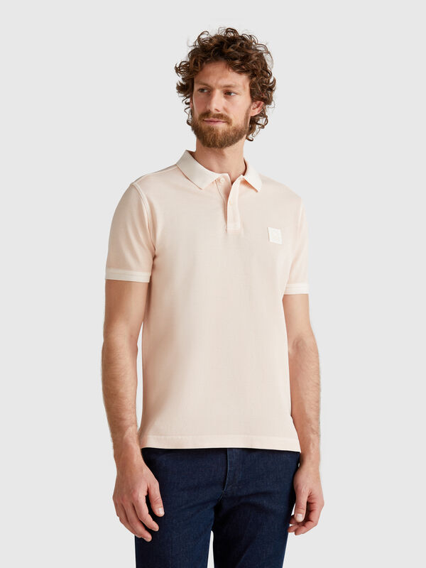 Polo rose poudré coupe classique Homme