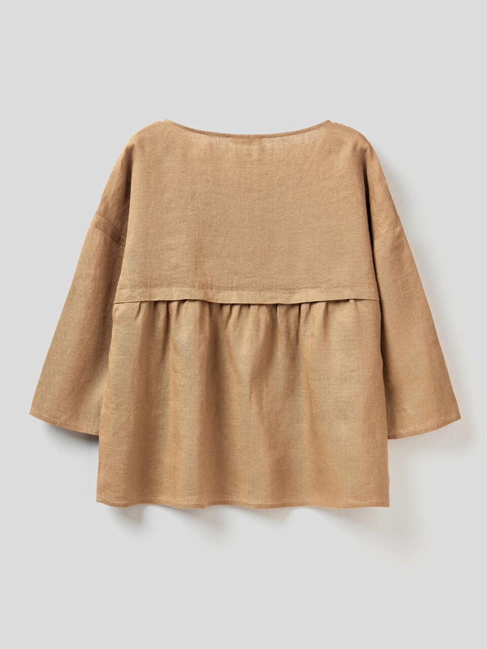 Bluse aus 100% Leinen mit Rüsche image number 2