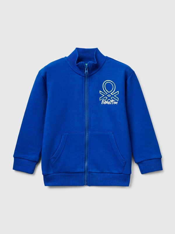 Sweat-shirt en coton avec logo Garçon