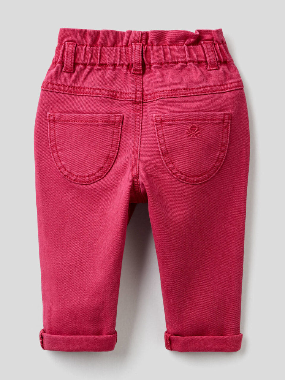 Pantalon paperbag en coton bio image number 2