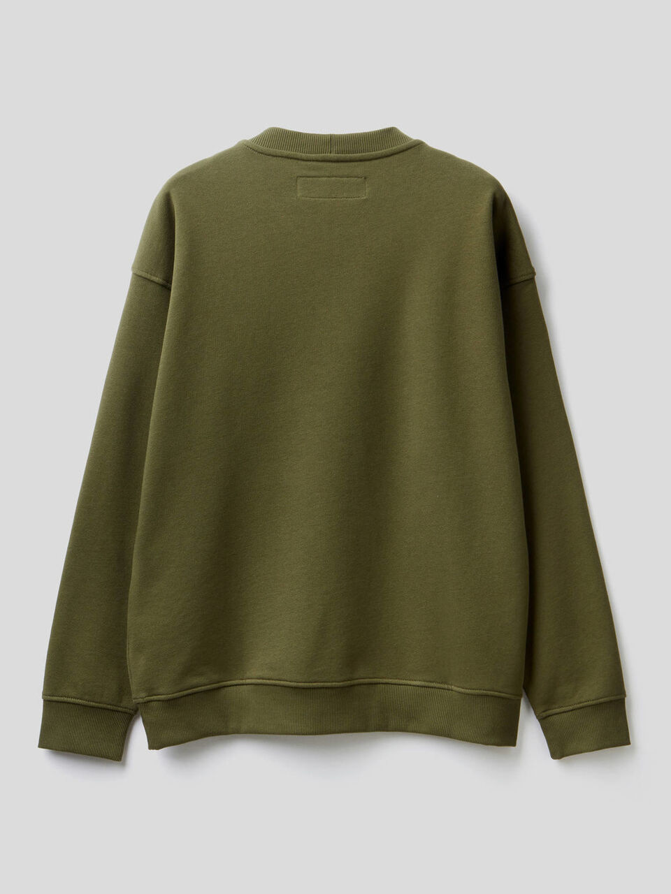 100% cotton sweatshirt with applied logo image number 2
