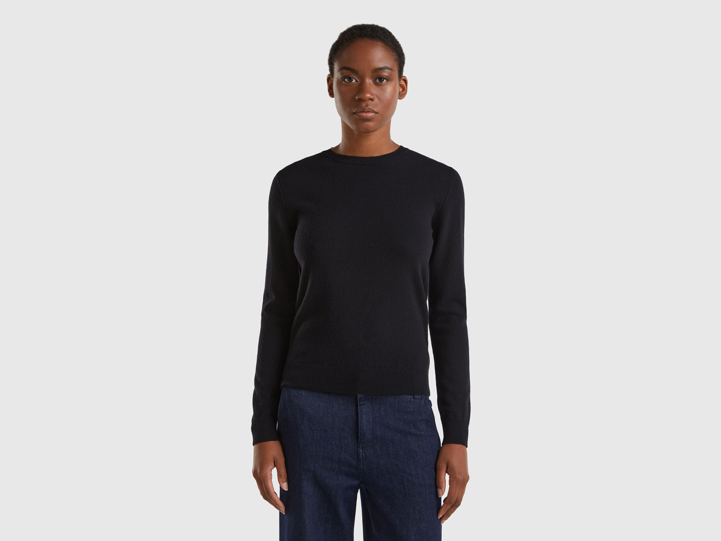 Black hot sale merino sweater