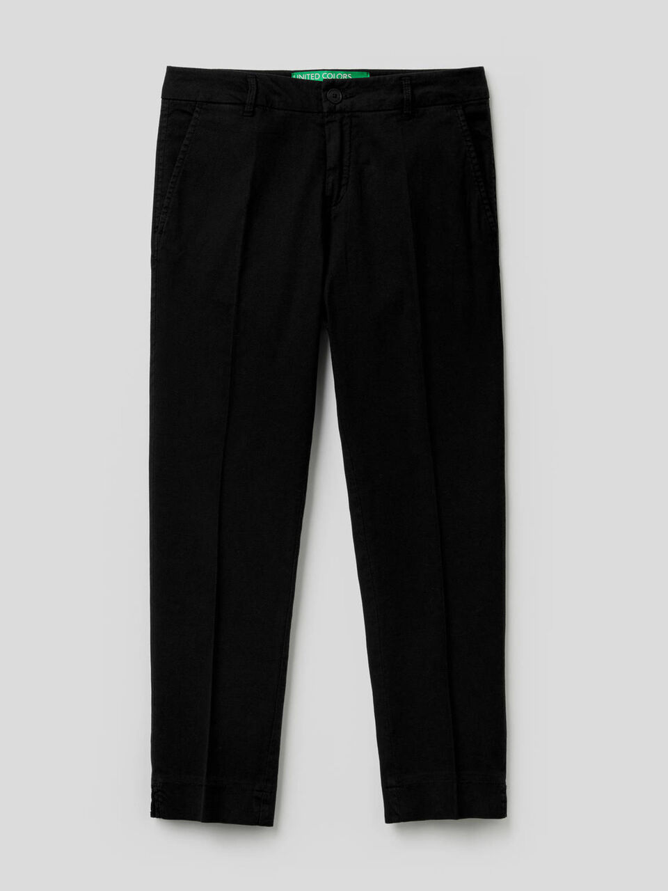 Cropped-Chinos aus stretchiger Baumwolle image number 1