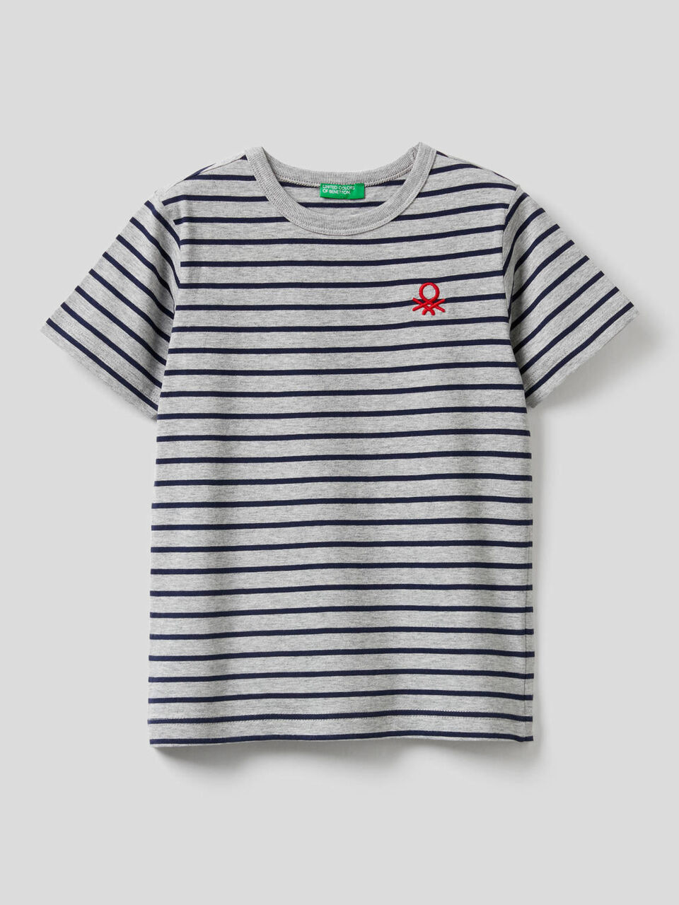 T-Shirt aus 100% Baumwolle mit Streifen image number 1