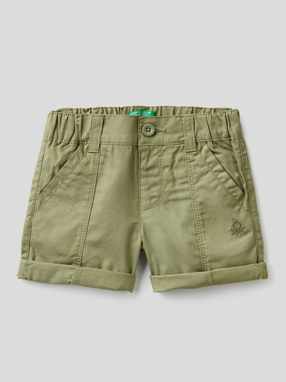 Short en toile de pur coton image number 1