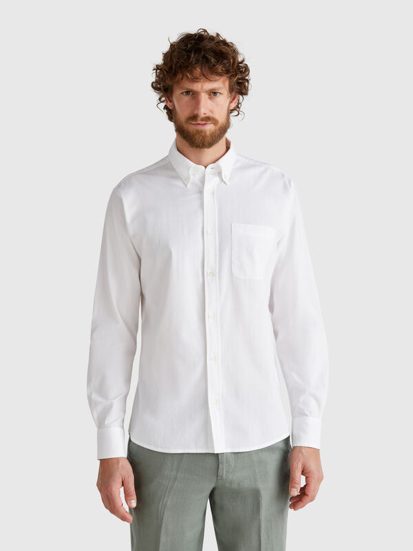 Button-Down-Hemd mit normaler Passform Herren