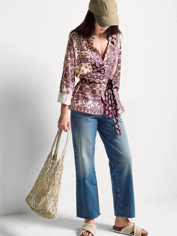 Jean court en coton Femme