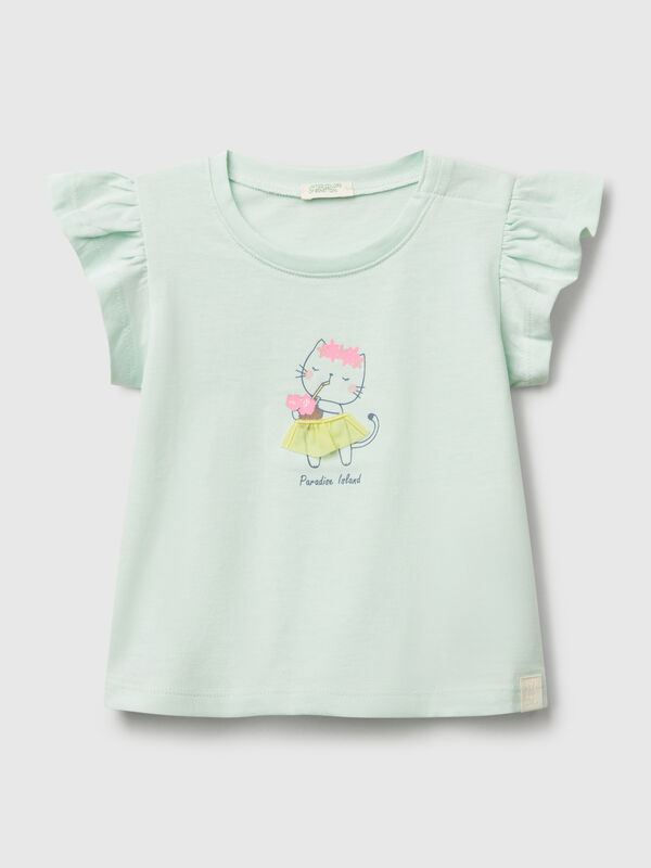 T-shirt avec imprimé et application Naissancede