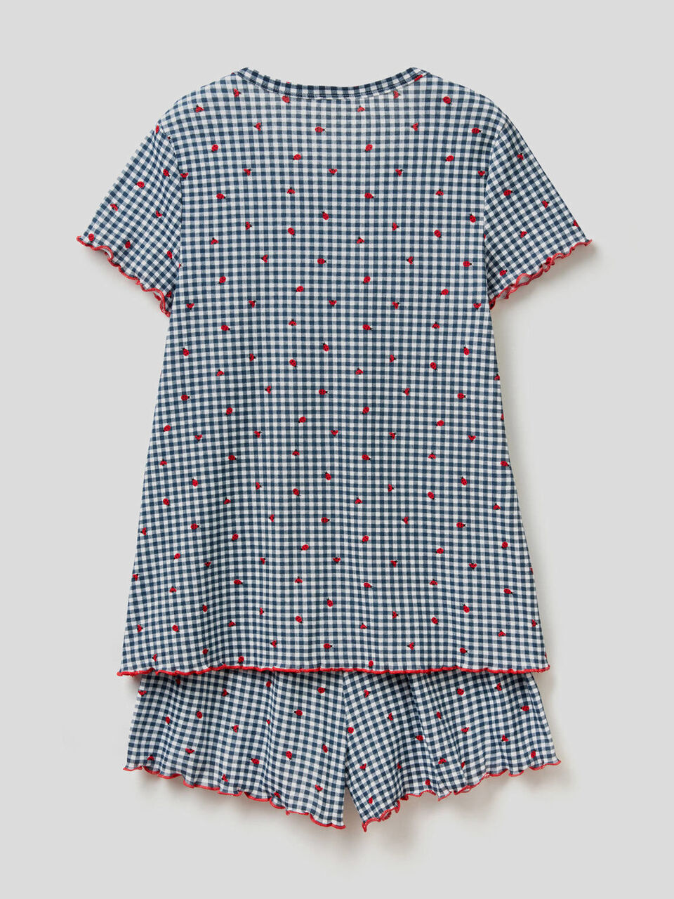 Gemusterter Pyjama aus reiner Baumwolle image number 2