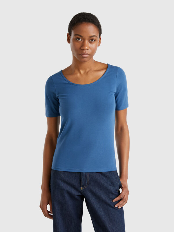 T-shirt coupe slim réversible Femme