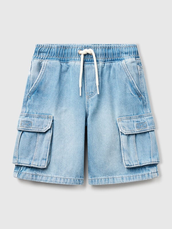 Cargo-Bermudashorts mit Kordelzug Jungen