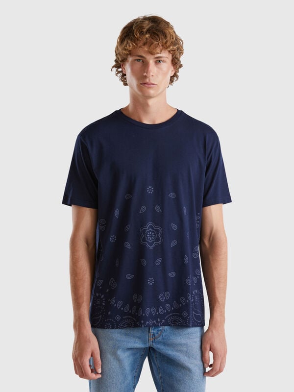 T-shirt à imprimé bandana Homme