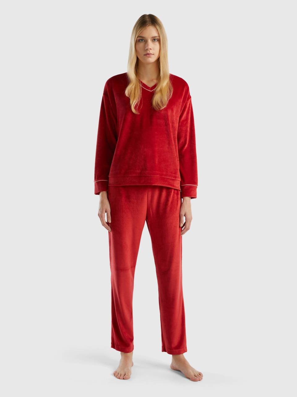 Velour pyjamas Red Benetton